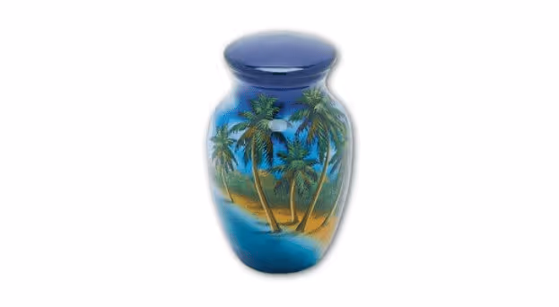 Beach Palm Keepsake Urn